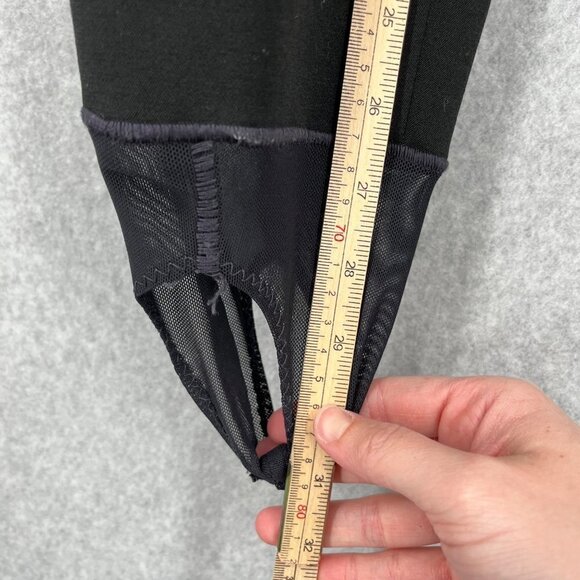 Roffe Women Jett Pant Size 14 Long Black Stretch Knit Vintage Wool Blend Stirrup - Picture 13 of 14